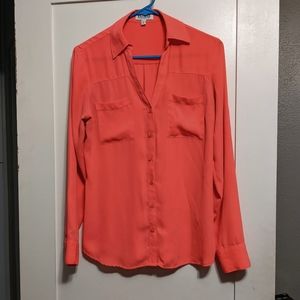 Barbiecore 🌸 Express Portofino Blouse - Hot Pink Sheer